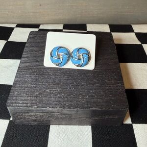 3/$10 Blue Knot Stud Earrings
